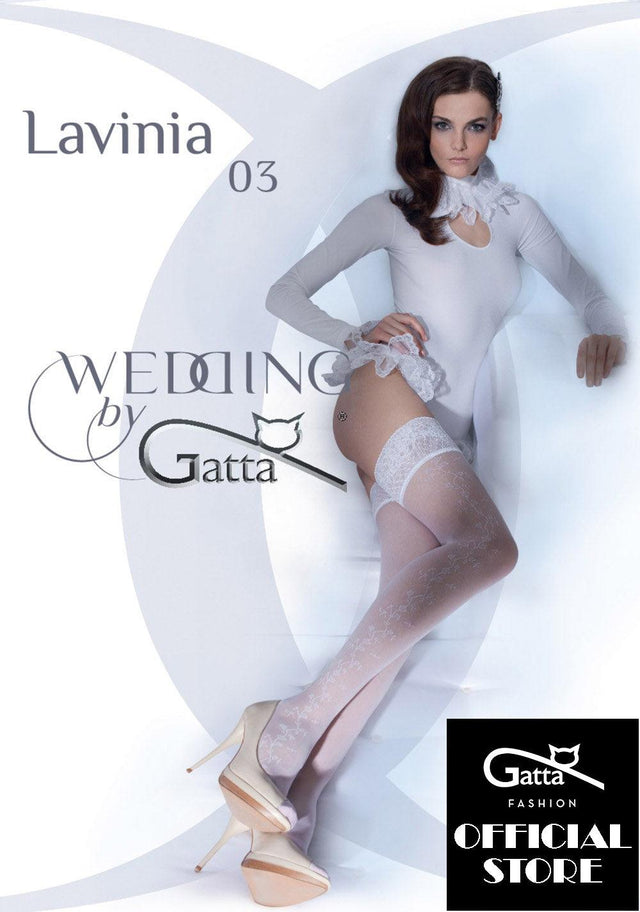 Gatta Wedding Lavinia 03 | halterlose Hochzeitsstrümpfe - GATTA FASHION