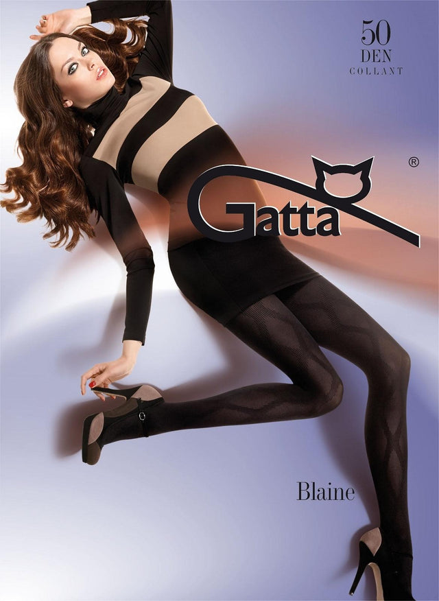 Gatta Blaine 01 | 50DEN | gemusterte Strumpfhose - GATTA FASHION