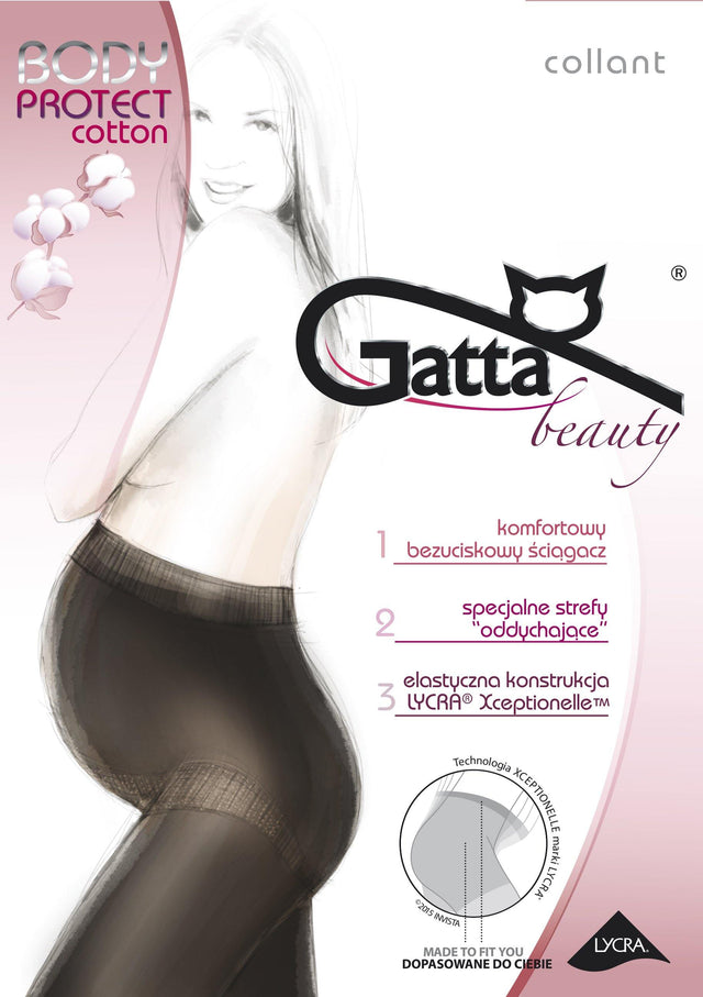 Gatta Body Protect Cotton | Schwangerschaftsstrumpfhose aus Baumwolle - GATTA FASHION