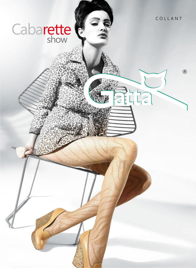 Gatta Cabarette Show 04 | gemusterte Netzstrumpfhose - GATTA FASHION