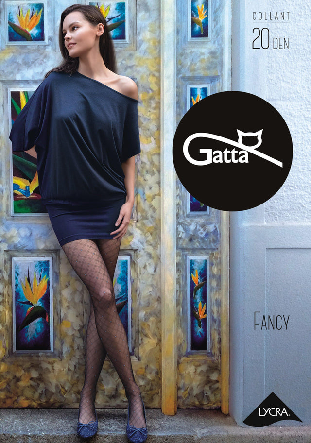 Gatta Fancy 09 | 20DEN | Feinstrumpfhose mit Netzmuster - GATTA FASHION