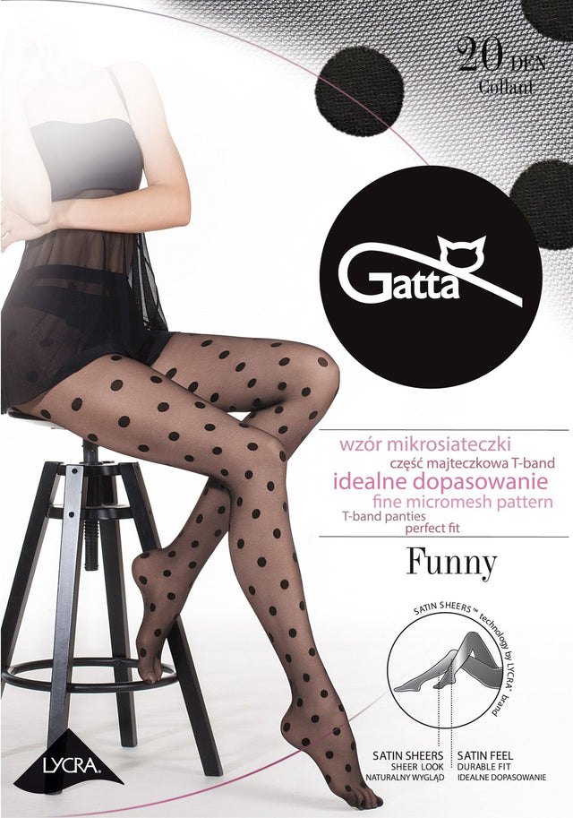 Gatta Funny 07 | 20DEN | gepunktete Feinstrumpfhose - GATTA FASHION