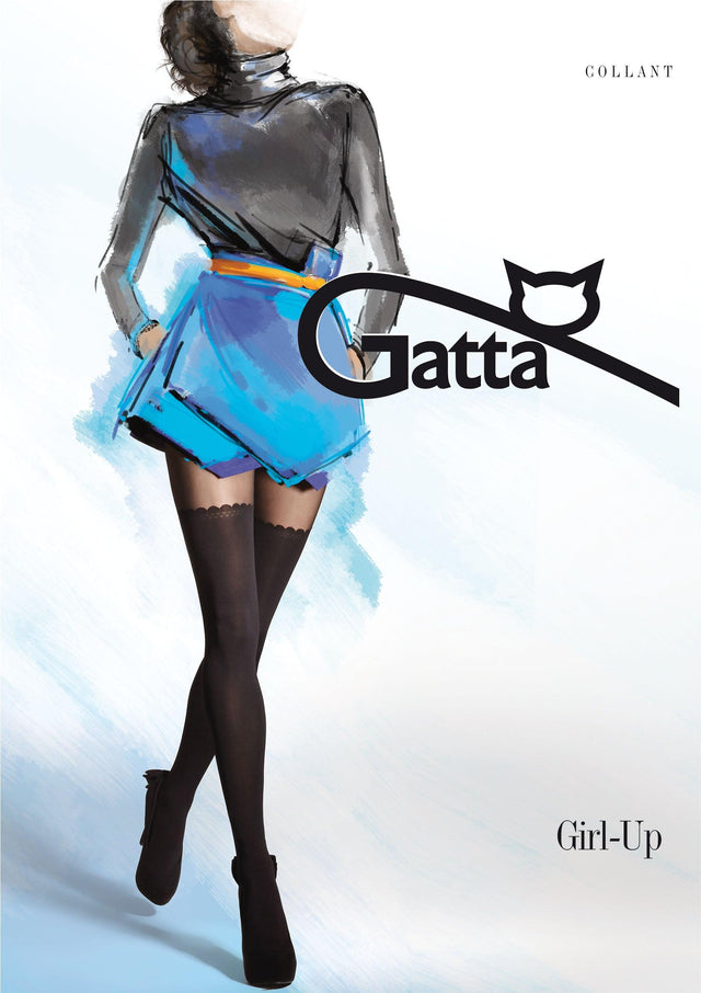 Gatta Girl-Up 11 | gemusterte Strumpfhose Overknee - GATTA FASHION