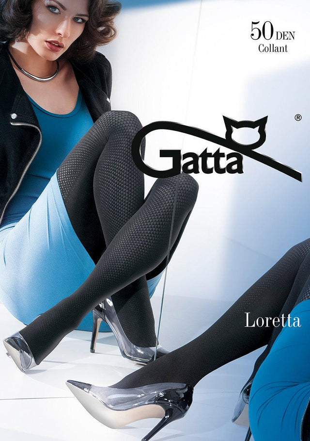 Gatta Loretta 104 | 50DEN | gemusterte Strumpfhose - GATTA FASHION