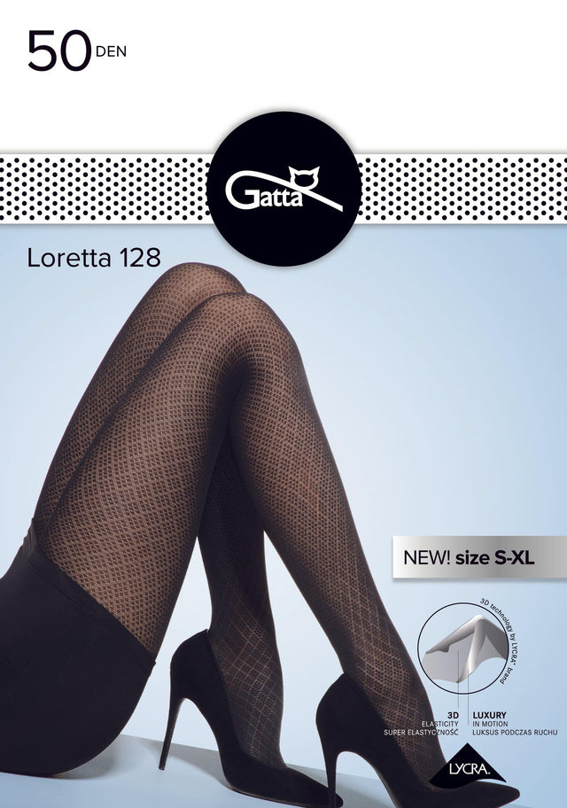 Gatta Loretta 128 | 50DEN | modische Strumpfhose - GATTA FASHION