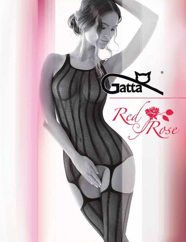 Gatta Red Rose 02 | Bodystocking - GATTA FASHION